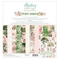 1/2 Набора двусторонней бумаги Peony Garden, 6 листов 30,5х30,5 см, 240 г/м, от Mintay Papers