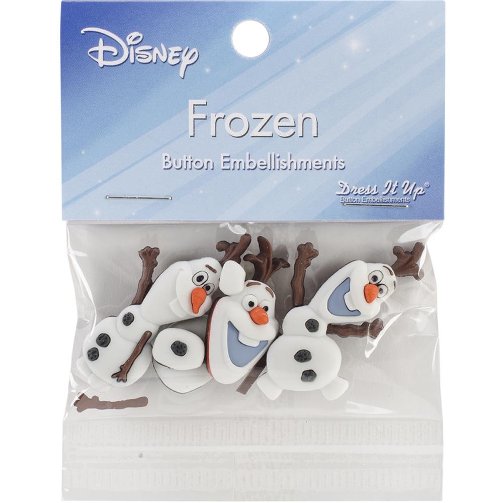 Декоративные пуговицы Disney Frozen - Dress It Up Licensed Embellishments