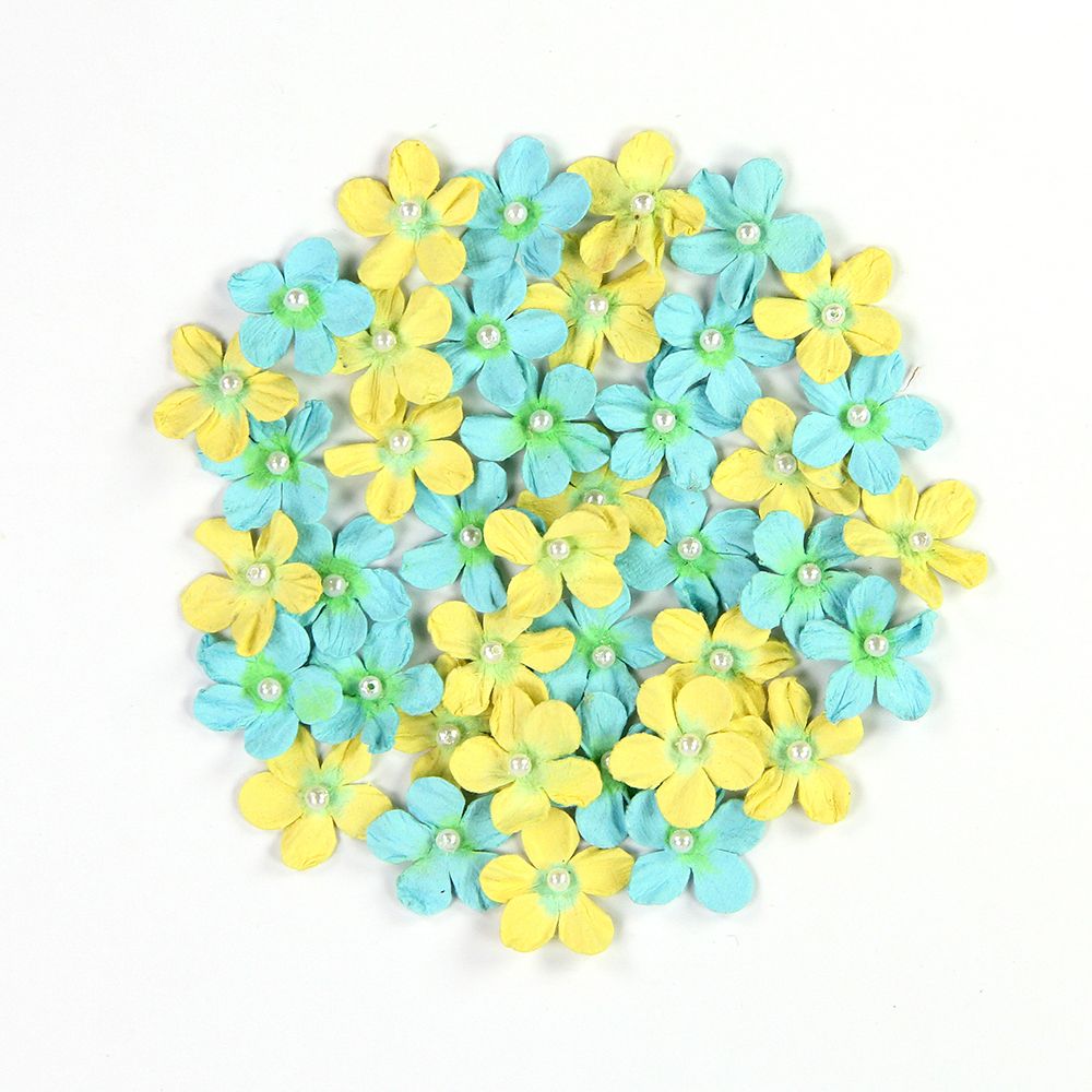 Набор цветов Набор цветов "Pearl Petites" - Frosty Lemon, 40 шт от Little Birdie