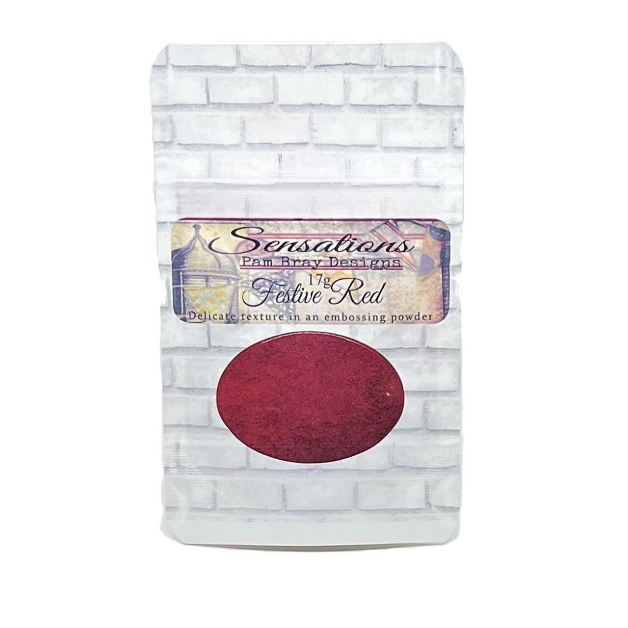 Пудра для эмбоссинга Festive Red - Sensations by Pam Bray, от Emerald Creek, 17 г