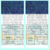 Лист двусторонней бумаги с элементами для вырезания к коллекции "A KUKU!", 15,5 х 30,5 см, польские и английские надписи,  190 г/м2, от ZoJu Design