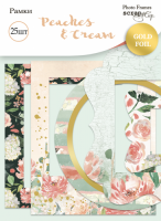 Рамки для фотографий с золотым фольгированием 25 шт от Scrapmir Peaches & Cream (SM5400025)