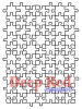Резиновый штамп «Puzzle Background», 7,8x10,4см, Deep Red Stamps