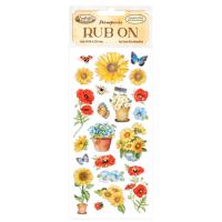 Натирки к коллекции SUNFLOWER ART от Stamperia,10х21, DFLRB30