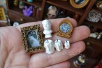 Миниатюра из полимерной глины Набор для камина/серванта 6 шт., от ЮGartShop