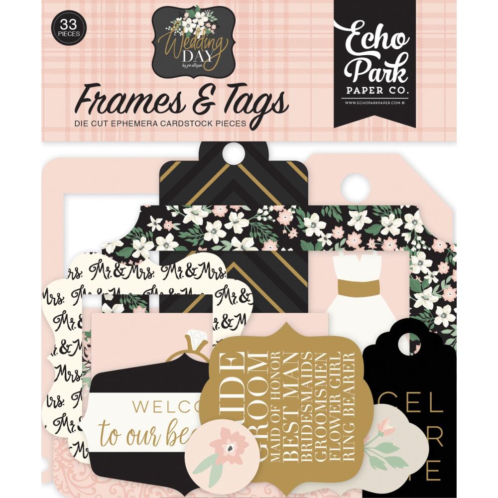 Набор высечек Frames & Tags к коллекции Wedding Day от Echo Park