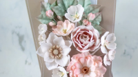 Набор цветов «Романс» бежево-розовый
