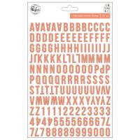 Паффи стикеры Алфавит The Mix No. 2 Puffy Alphabet Stickers, цвет оранжевый, Pinkfresh studio, 154 шт