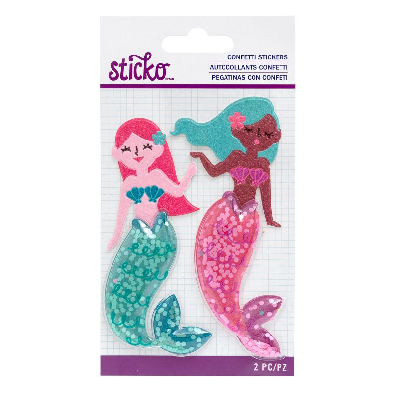 Стикеры-шейкеры Mermaid - 2 шт, от  Sticko