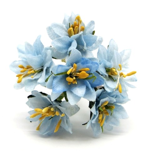 Декоративный букетик "Рукоделие" (светло-голубой), DKB146L