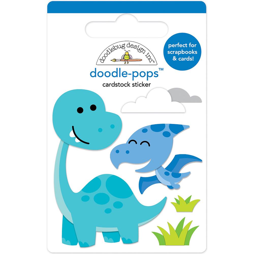 Обьемные 3D наклейки Doodlebug Doodle-Pops 3D "Dino-mite", 6042