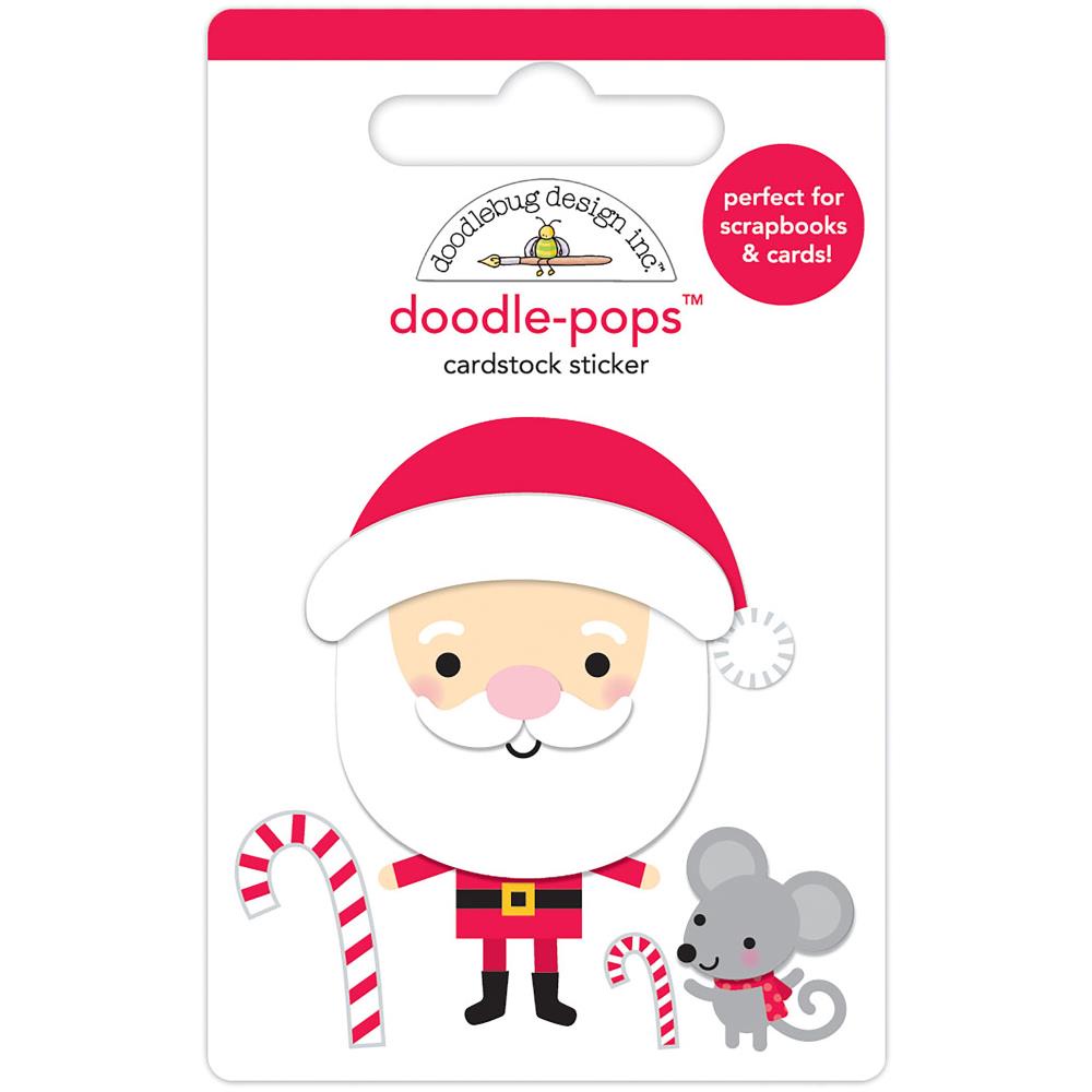 Обьемные 3D наклейки Doodlebug Doodle-Pops 3D "Sweet santa", 6158