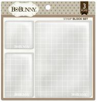 Набор акриловых блоков для штампов BOBUNNY, 3 шт