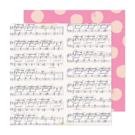 Лист двусторонней бумаги High Note, Коллекция Marigold от Crate Paper, 30,5х30,5