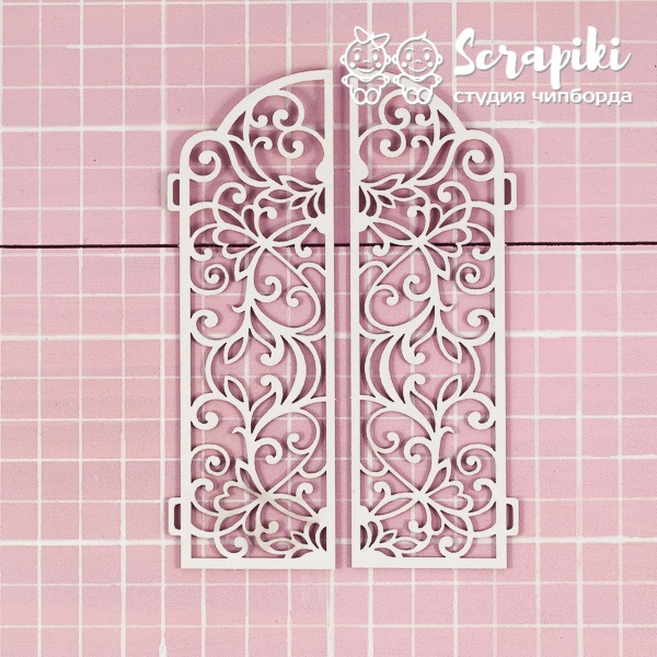 Чипборд Декор-дверцы для фото 10х7,5см от Scrapiki, 1815MI