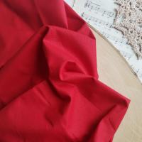 Отрез ткани поплин ранфорс (100% хлопок) 40*50 см, цвет красный