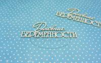 ПРЕДЗАКАЗ! Чипборд Дневник беременности (надпись) 1, Goldenchip