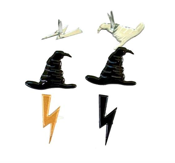 Декоративные брадс Hat & Lightning Bolt
