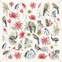 10 шт! Лист для вырезания "Райский остров" 190гр, 30,5*30,5см, SS15032022-6, от Summer Studio (Саммер Студио)