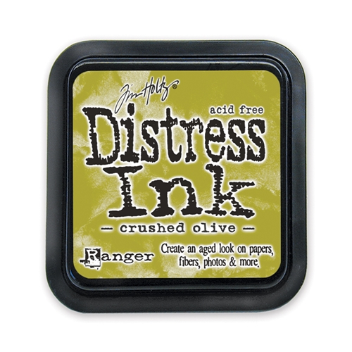 Чернильная подушка "Tim Holtz Distress Ink Pad" от Ranger, цвет: CRUSHED OLIVE