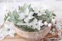 Набор пуансетий МОРОЗНЫЙ ХРУСТАЛЬ от ME Flowers