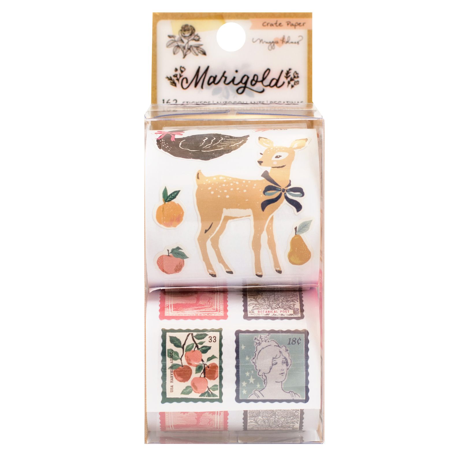 Стикеры в рулоне к коллекции "Marigold" 2 рулона (162 шт) от Crate Paper