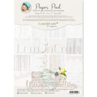 1/2 Набора двусторонней бумаги Wood Patterns 01 от Lemoncraft, А4 (21х29,7 см), 8 листов (8 листов х 1), плотность 250 гр/м2, LEM-WOODPA01