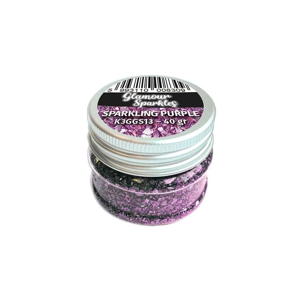 Топпинг "Glamour Sparkles" от Stamperia, 40 гр, сверкающий розово-лиловый, K3GGS13