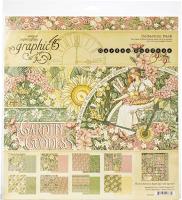 Набор двусторонней бумаги Garden Goddess от Graphic 45, 30,5х30,5 см, 16 листов