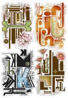 Набор прозрачных штампов 15х20 см  Design IJKL Letters от Ciao Bella