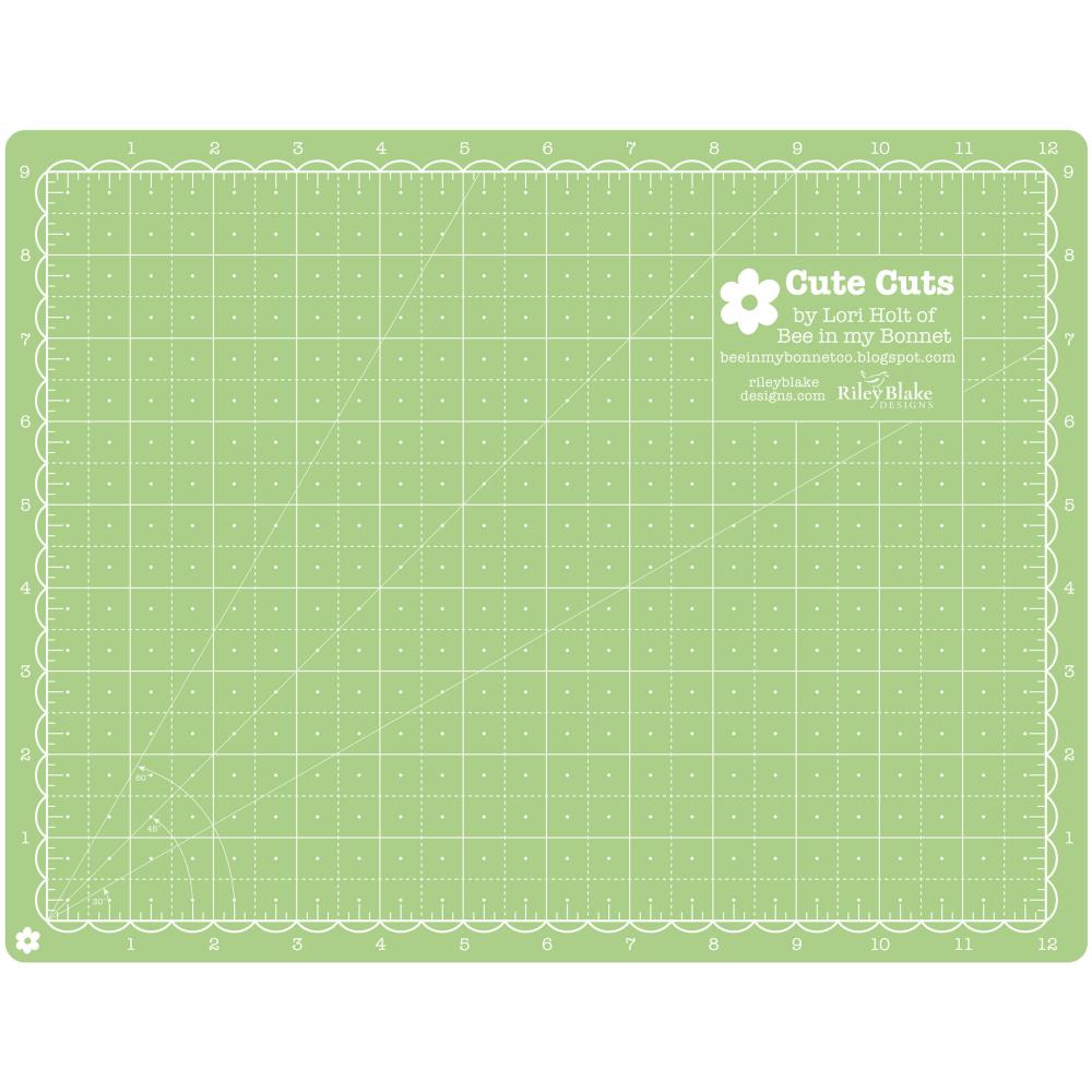 Коврик мат для резки  Riley Blake Cutting Mat  (23х30см) (Салатовый/персиковый)