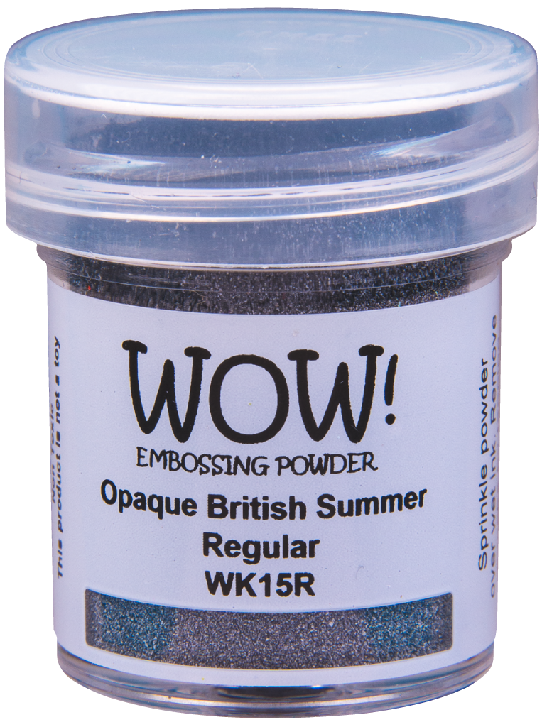 Непрозраяная пудра для эмобссинга "Opaque Primary British Summer - Regular" от WOW!,  размер обычный