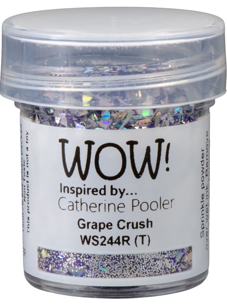 Пудра для эмбоссинга с глиттером "Embossing Glitters Wow Grape Crush" от WOW!