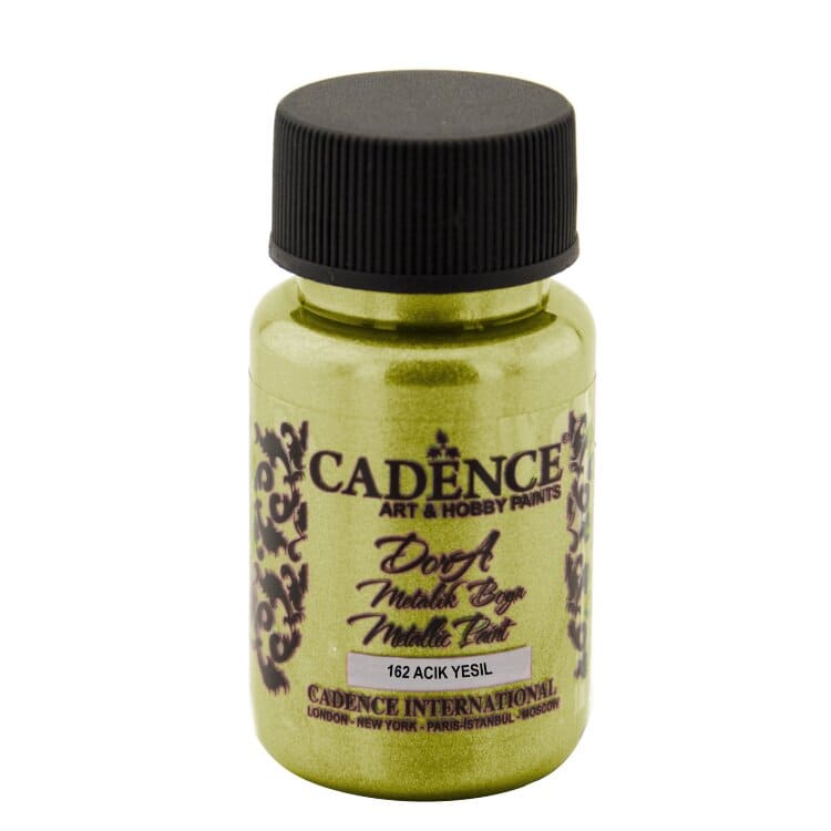 Акриловая краска Cadence Dora Metallic Paint. Chartreuse-162 