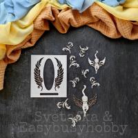 Набор чипборда Летая с Бастет к коллекции Египетская сила от GoldenScrap и EasyBusyHobby