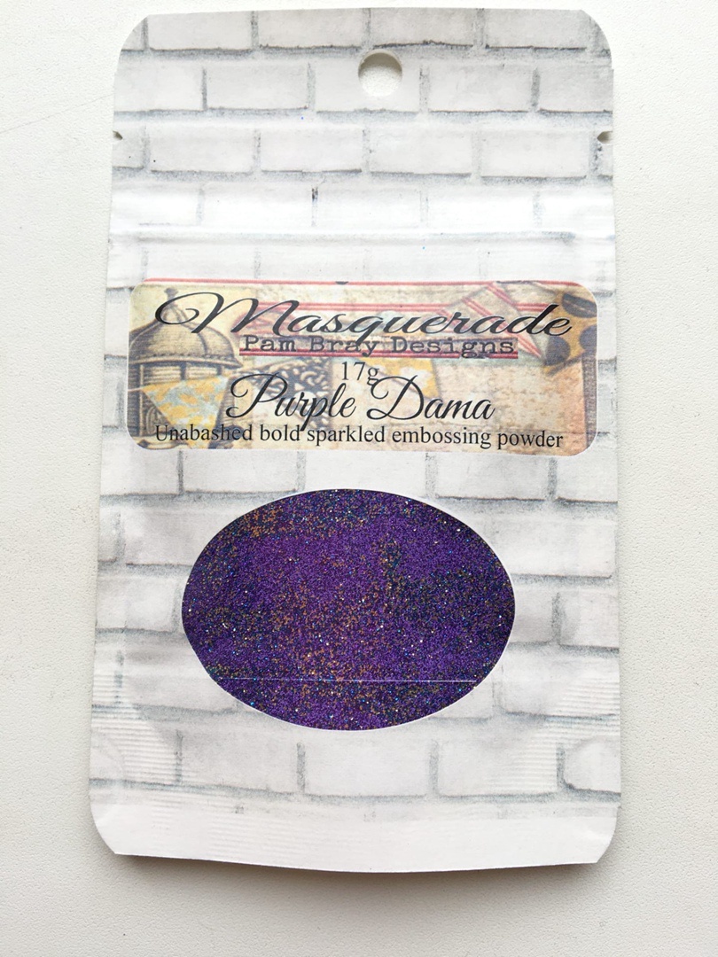 Пудра для эмбоссинга Masquerade Purple Dama by Pam Bray, от Emerald Creek, 17 г