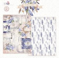 Лист двусторонней бумаги DB0016-01 из коллекции "INDIGO", A4, пл. 190 г/м, от DreamLight Studio