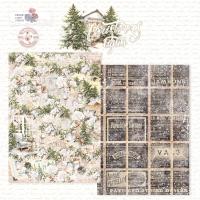 Лист двусторонней бумаги DB0025-05 из коллекции Christmas lights, A4, пл. 190 г/м