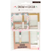 Набор рамочек из чипборда к коллекции "Snow & Cocoa", 12 шт, от Crate Paper
