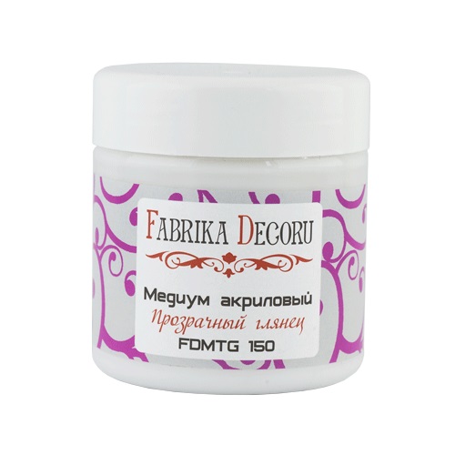 Медиум акриловый прозрачный глянец 150 мл, от Fabrika Decoru