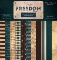 Набор двусторонней бумаги Freedom Базовый 30,5х30,5см, 6 листов, от Muscari