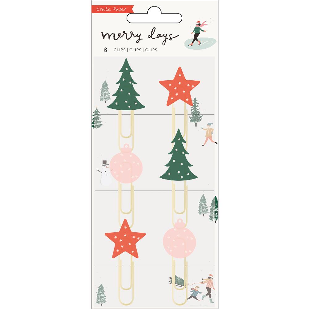 Декоративные скрепки Merry Days Decorative Clips от  Crate Paper