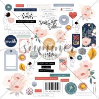 10 шт! Лист для вырезания "Unlimited" (Бесконечность) 30,5х30,5 см (190 г/м), SS18102021-6, от Summer Studio (Саммер Студио)