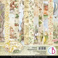 Набор двусторонней бумаги Aesop's Fables, 15х15 см, 24 л. (12х2) от Ciao Bella