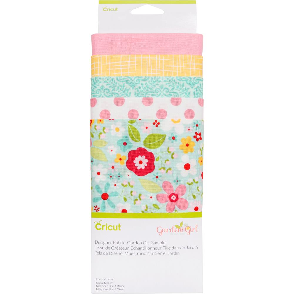 Набор тканей Cricut Maker Designer Fabric  - Garden Girl (5 отрезов)