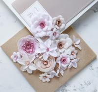 Набор цветов "DIAMOND" бежево-розовый, ДБР0004, Pastel Flowers