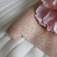 Глиттерная ткань Розовое золото, отрез 30х65 см