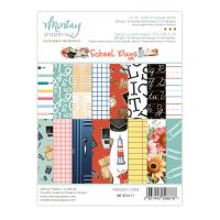 Набор фоновой двусторонней бумаги School Days 15,2 х 20,3 см, 24 листа (8х3), 250 г/м от Mintay paper