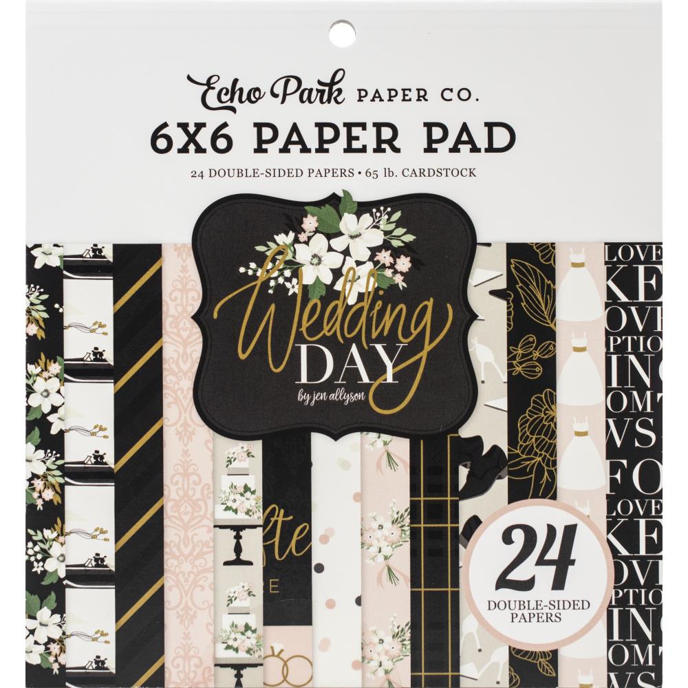 Набор двусторонней бумаги Wedding Day от Echo Park, 24 листа, 15х15 см