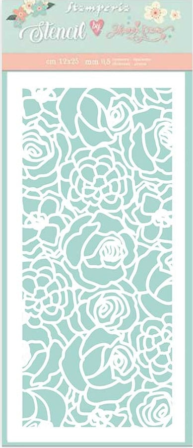 Трафарет к коллекции Celebration Roses от Stamperia, 12x25 см, KSTDL46